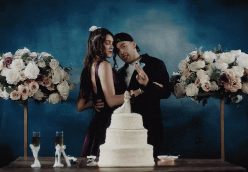 Bride And Groom Wedding We're Gathered Here Today GIF