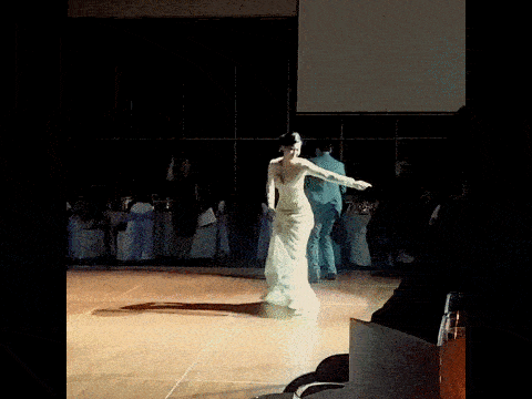 Bride Fell Off While Dancing GIF