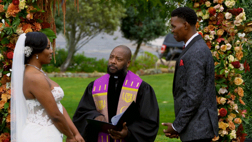 Bride Laughing At Groom During Marriage Funny GIF