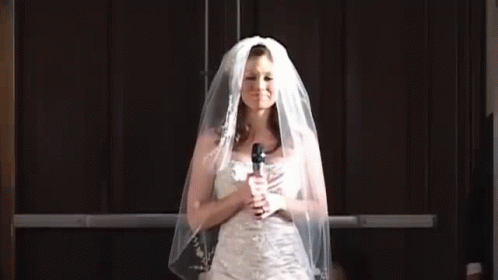 Bride Own Wedding Singer GIF