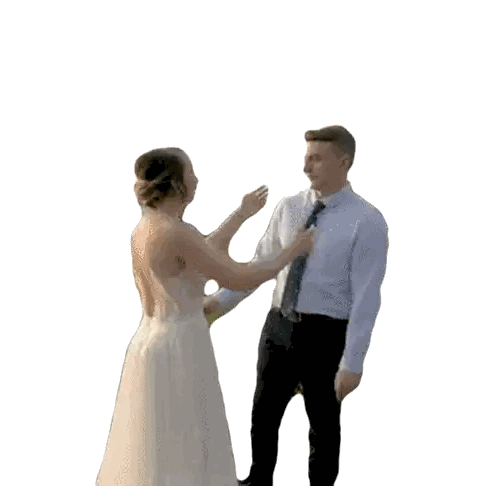 Bride Tying Groom's Tie