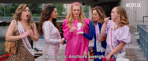Bridesmaid and Okay Girls Anchors Aweigh Sashes
