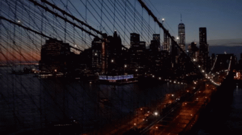 Bridge Over River With City