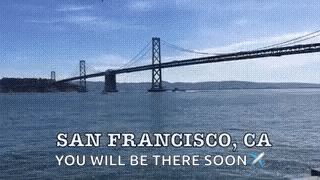 Bridge Over Water In San Francisco GIF