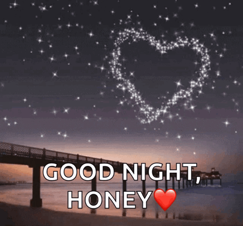 Bridge With Heart Of Stars Good Night Honey GIF