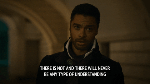 Bridgerton Angry Simon Cutting Off Someone GIF