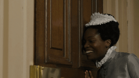 Bridgerton Maids Secretly Eavesdrop Thrilled GIF