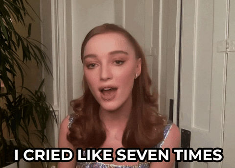 Bridgerton Pheobe Dynevor Cried Seven Times GIF