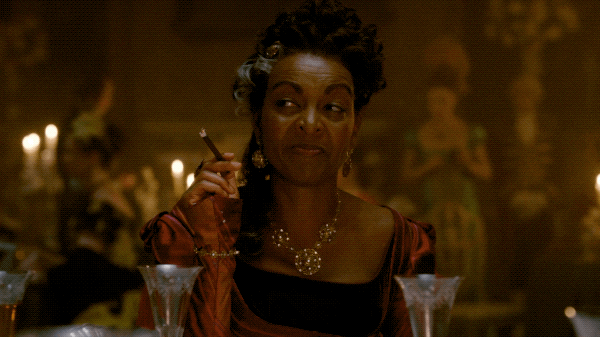 Bridgerton Series Lady Danbury Laugh GIF