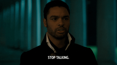 Bridgerton Simon Basset Angry Stop Talking GIF