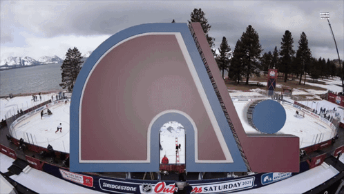 Bridgestone Ad On Ice Rink GIF