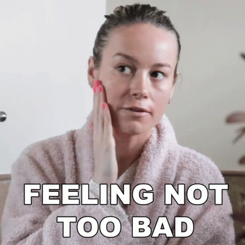 Brie Larson Feeling Not Too Bad GIF