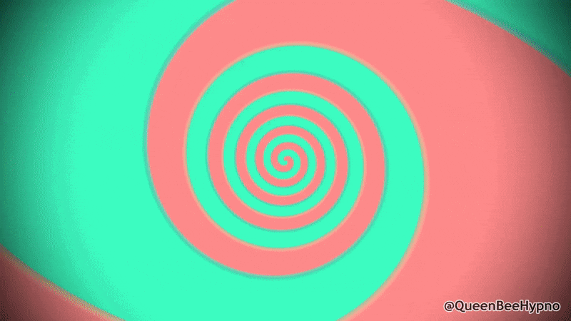 Bright Pink And Green Spiral Loop GIF