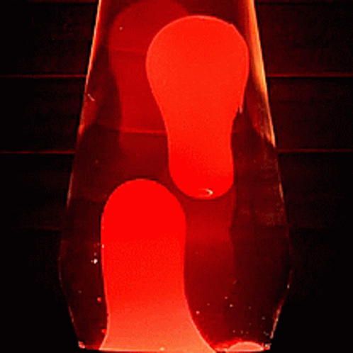 Bright Red Lava Lamp GIF