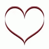 Brilliant Red Heart Border GIF