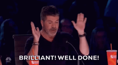 Brilliant Well Done Simon Cowell GIF