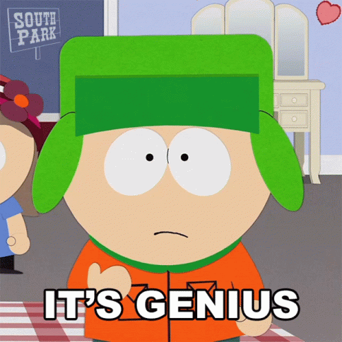 Brilliant Its Genius Kyle Broflovski GIF
