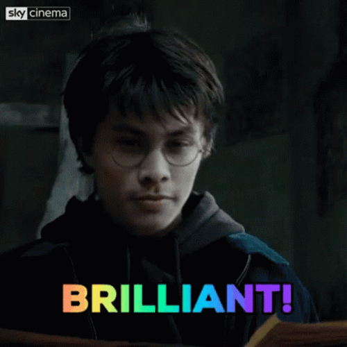 Brilliant Happy Potter GIF