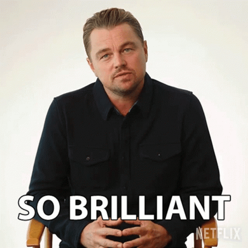 Brilliant Leonardo DiCaprio Look Up GIF