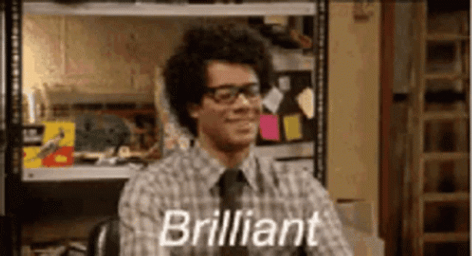 Brilliant Maurice Moss Reaction GIF