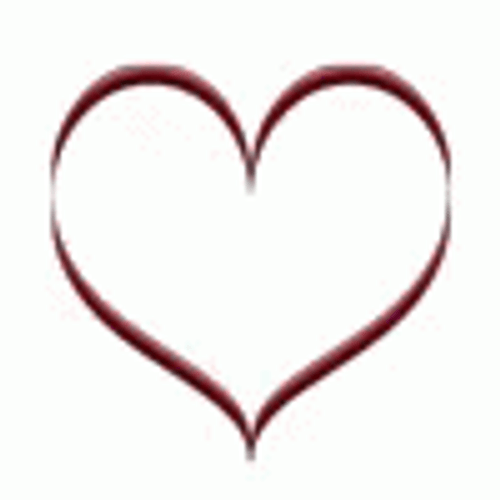Brilliant Red Heart Border  GIF
