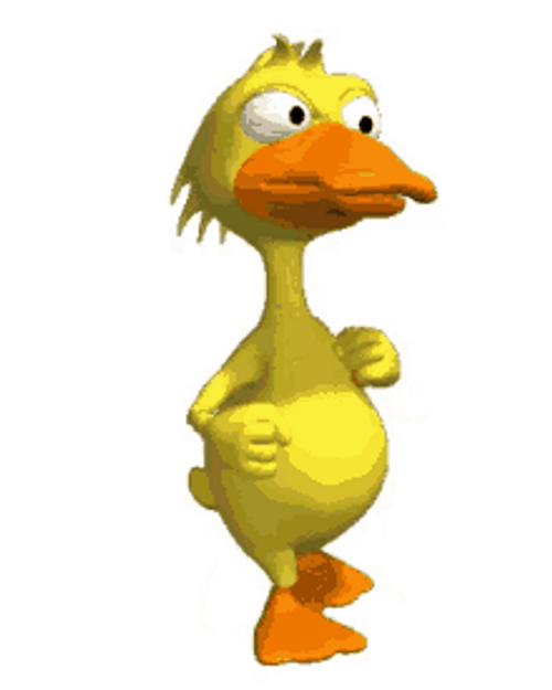 Brisk Walking Duck Cute Close Fist Exercise GIF