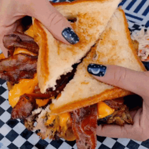 Brisket Grilled Cheese Sandwich GIF