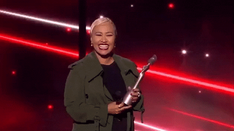 Brit Award Winner Happy Smile GIF
