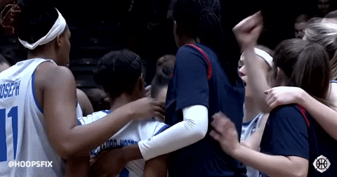 British Basketball Point Huddle GIF