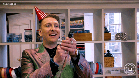 British Celebrate With Party Popper GIF
