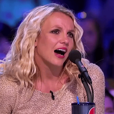 Britney Spears Amazed Reaction GIF
