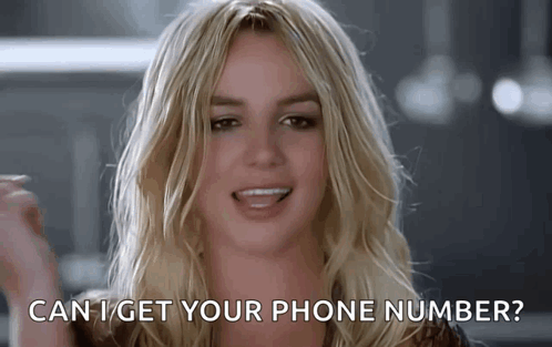 Britney Spears Asking For Phone Number