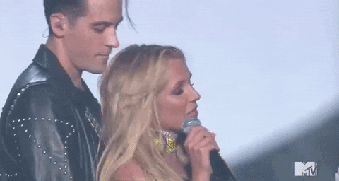Britney Spears G-eazy Performance GIF