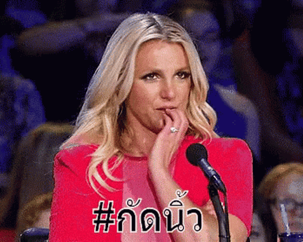 Britney Spears Nail Biter GIF