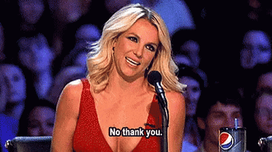 Britney Spears No Thank You Response GIF