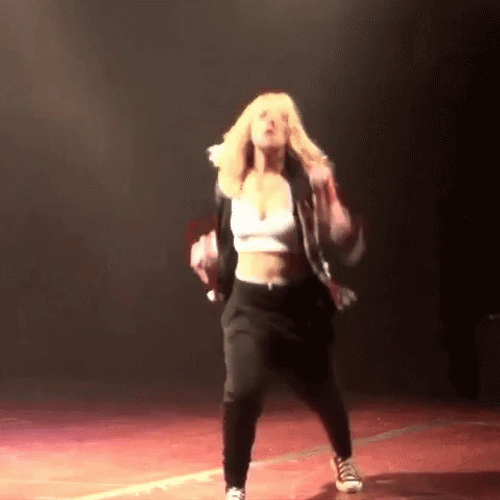 Britney Spears Pumped Up Running Man GIF