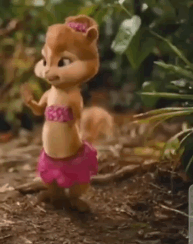 Brittany Chipmunks In Pink GIF