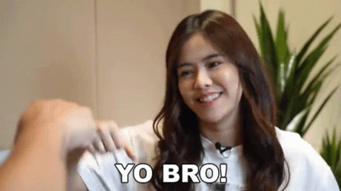 Yo Bro Fist Bump Melissa Hartanto GIF