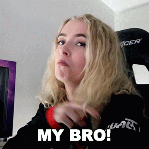 My Bro Michaela Lintrup Peace Sign GIF