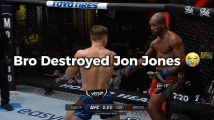 Bro Destroyed Jon Jones Boxing GIF