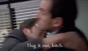 Bro Hug It Out GIF