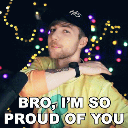 Bro I'm So Proud OF You Pat On The Back GIF