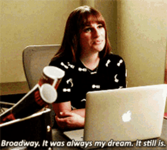 Broadway Dream Glee Rachel Berry GIF