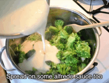 Broccoli Pasta Making GIF