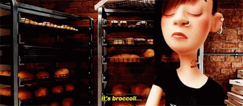 Broccoli Pizza Serving GIF