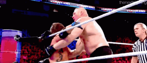 Brock Lesnar Belly To Belly Overhead GIF