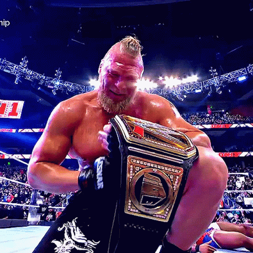Brock Lesnar Champions GIF