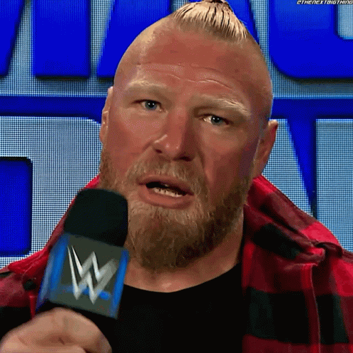 Brock Lesnar Mike Drop Mic GIF
