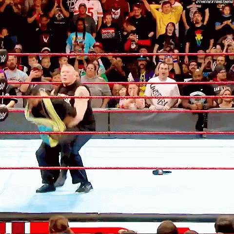 Brock Lesnar Suplex The Small Guy GIF