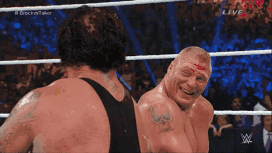 Brock Lesnar Vs Hunt GIF